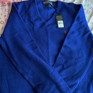 Ralph Lauren Italian Lambswool Sweaters (1 Cableknit & 1 Wool)